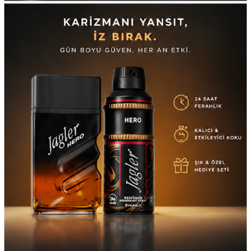 Jagler Parfüm Seti Kadın / For Women 60ML Pearl + 150ML Deodorant (siyah )