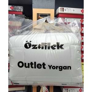 Özdilek Ranforce Outlet Pamuk Kumaş Dolgun Çift Kişilik Silikon Yorgan-Beyaz