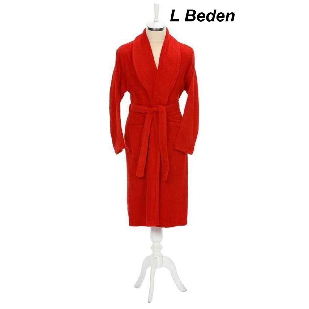 Özdilek Tek Bornoz Şalyaka-Colourist Kırmızı (L Beden)