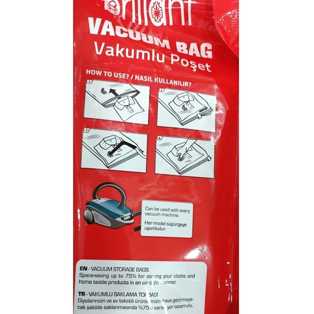 Brillant Vakumlu Hurç, 1 Adet, Jumbo Boy 73x130