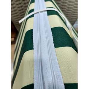 1 Adet Komutan Arkalıklı Sandalye Minderi, Extra Kalın (Kalınlık 5cm)-Yeşil