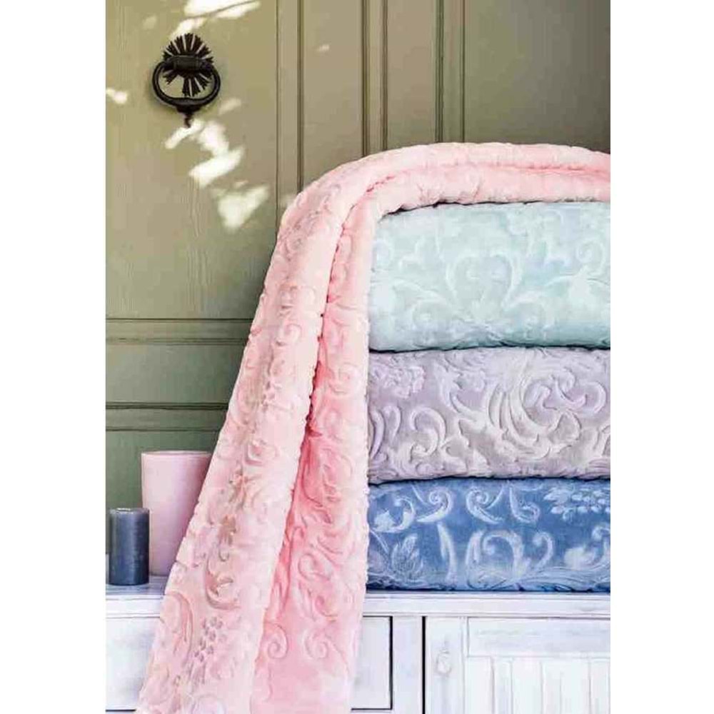Özdilek Trendy Embos Çift Kişilik Battaniye (220x240)-Deco Rose