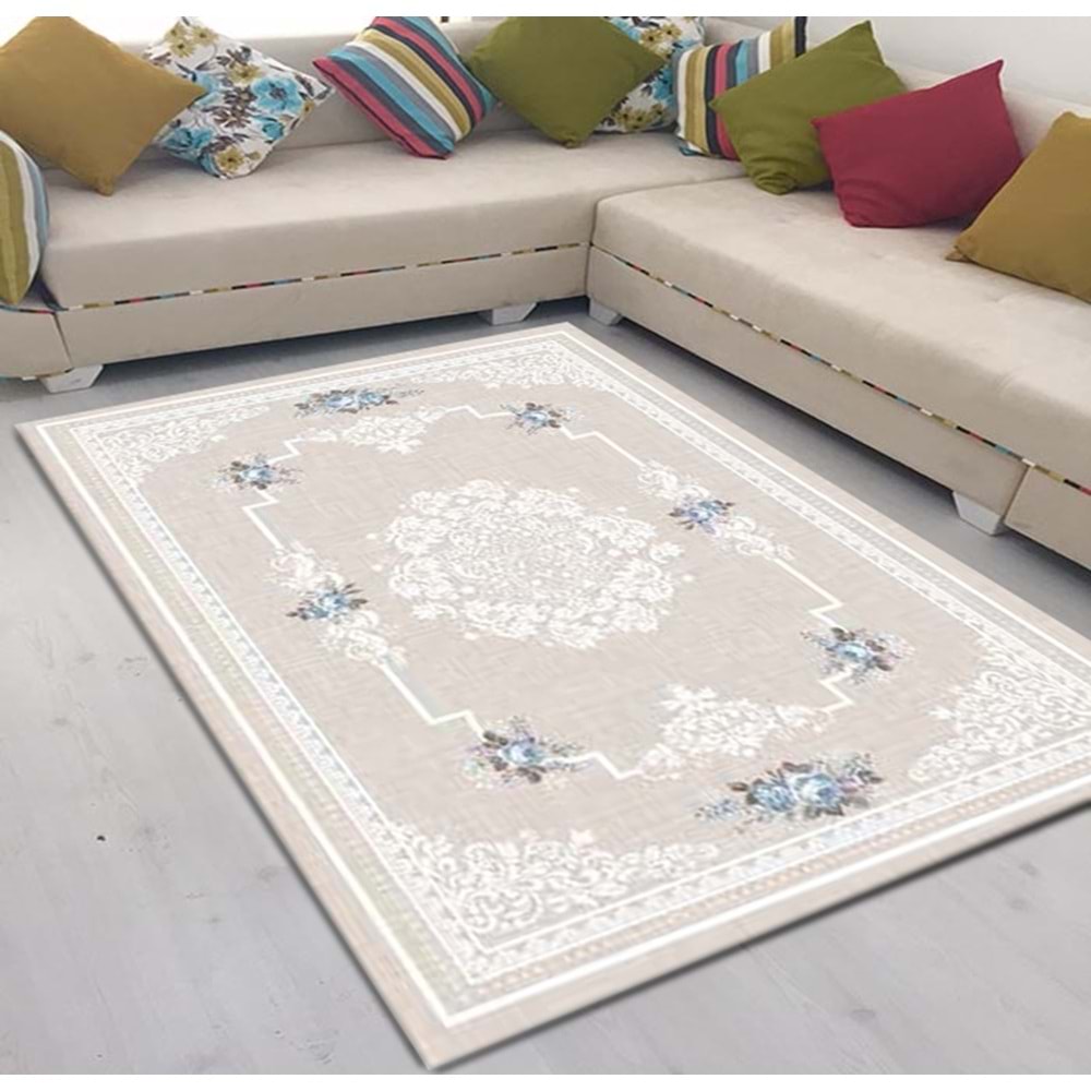 Brillant Latex Kaymaz Taban Halı-GARDEN HL11172.103-(130x190)