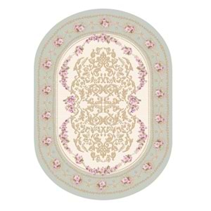Brillant İpek Latex Oval Kaymaz Taban Halı-FASHİON HJE11693.803-(130x190)