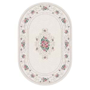 Brillant İpek Latex Oval Kaymaz Taban Halı-EVELY HJE11697.801-(150x230)
