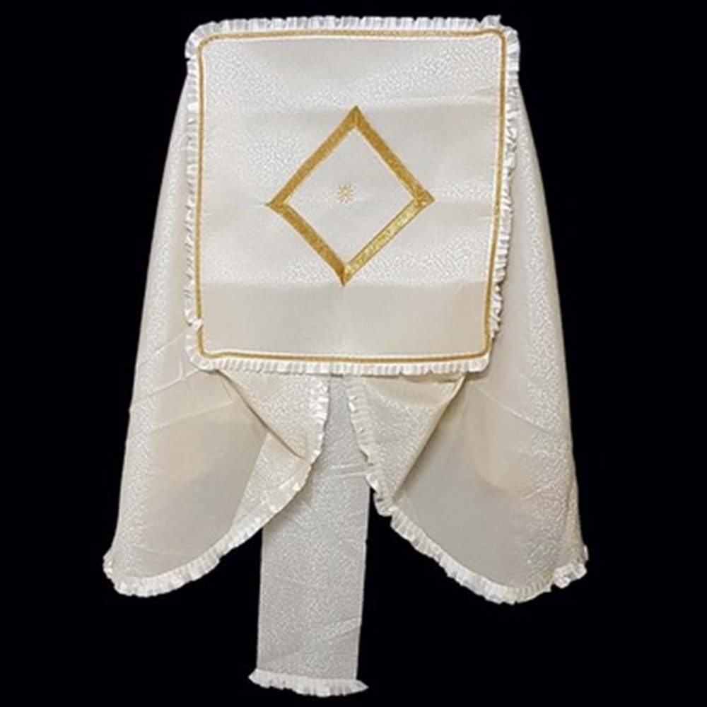 Mandaş Modern Lüks Çamaşır Makine Örtüsü-Gold