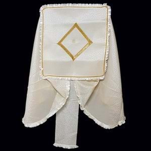 Mandaş Modern Lüks Çamaşır Makine Örtüsü-Gold