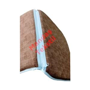 6 Adet Mandaş Midi Sandalye Minderi, Bahçe Sandalye Minderi-Kahverengi