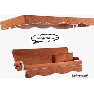 Mandaş Süngersiz 2 Kişilik Salıncak Minder Seti (Pamuklu Kumaş)