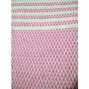 Mandaş Pamuklu Kaymaz Hasır Dokuma Kolları Örten Koltuk Örtüsü Maxi Takım-Pembe