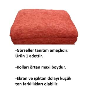 Mandaş 1 Adet Şönil Dokuma Kaymaz Maxi Koltuk-Çekyat Örtüsü(180x300)-Oranj