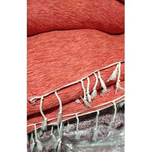 Mandaş 1 Adet Şönil Dokuma Kaymaz Maxi Koltuk-Çekyat Örtüsü(180x300)-Oranj