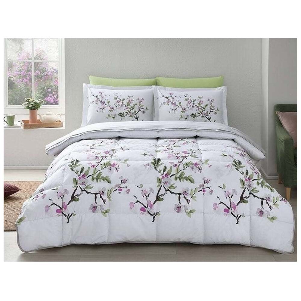 Özdilek Ranforce Çift Kişilik Uyku Seti-Petunia Gri