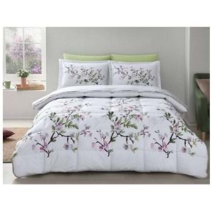 Özdilek Ranforce Çift Kişilik Uyku Seti-Petunia Gri