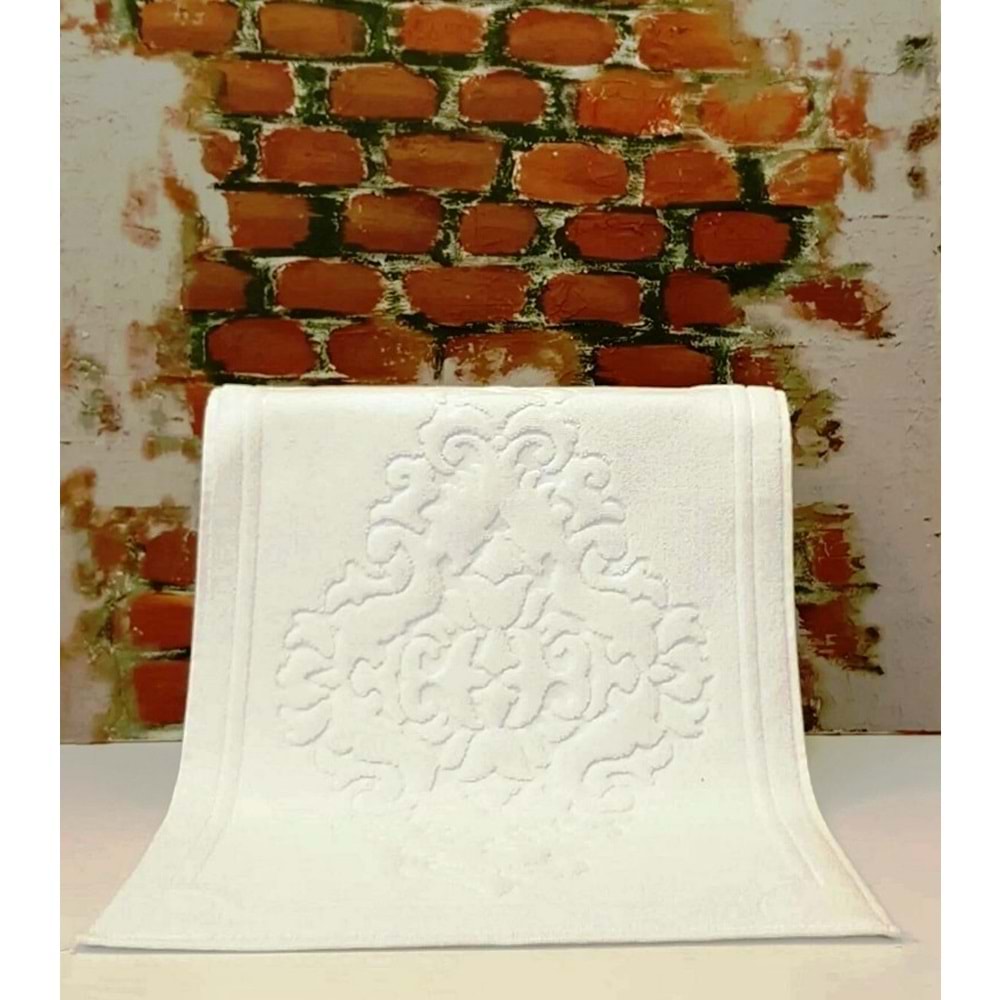 Özdilek Ornament Paspas, Ayak Havlusu (45x65)-Krem