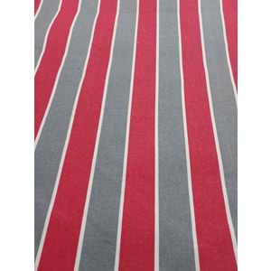 Balkon Perdesi Branda Kumaşı Metrelik (En 150cm)-Gri Kırmızı