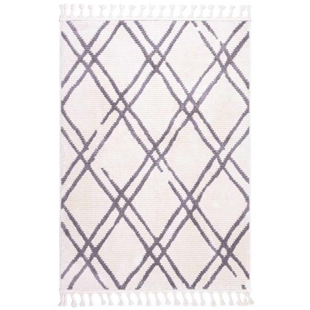 Mandaş Halı Cool CL01 Grey İskandinav Peluş Dokulu Makine Halısı - 160X230CM