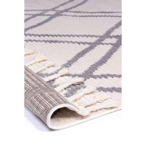 Mandaş Halı Cool CL01 Grey İskandinav Peluş Dokulu Makine Halısı - 160X230CM