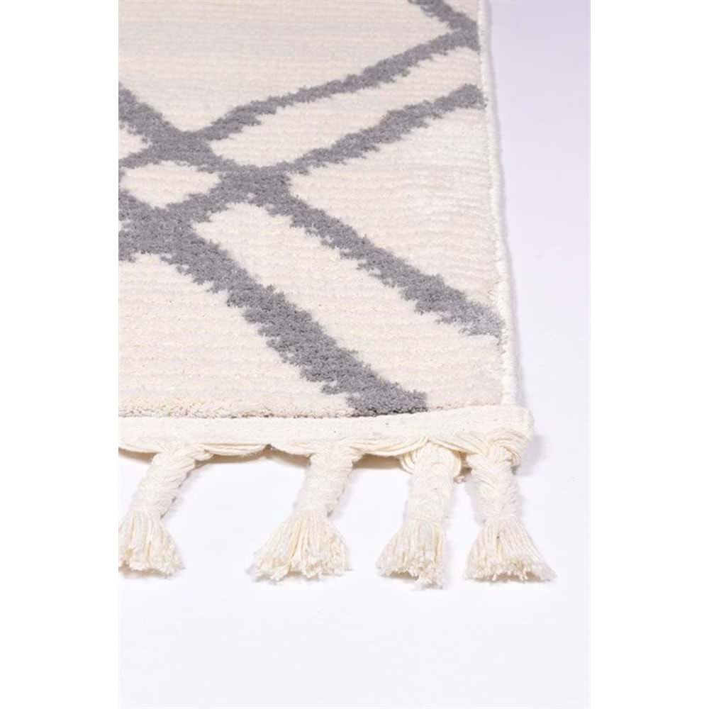 Mandaş Halı Cool CL01 Grey İskandinav Peluş Dokulu Makine Halısı - 160X230CM