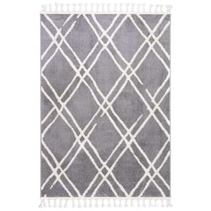 Mandaş Halı Cool CL02 Grey İskandinav Peluş Dokulu Makine Halısı - 120X180CM