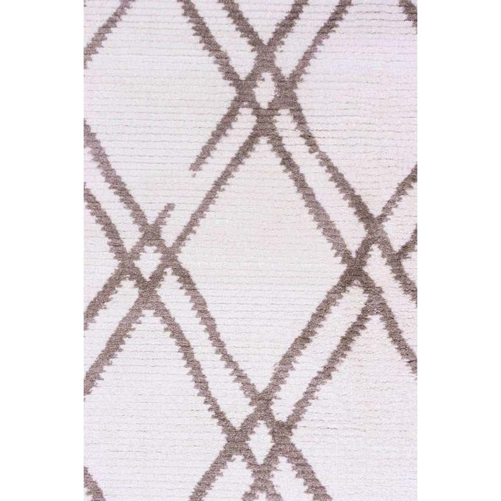 Mandaş Halı Cool CL03 Beige İskandinav Peluş Dokulu Makine Halısı - 100X300CM