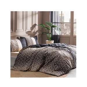 Özdilek Ranforce Tek Kişilik Nevresim Takımı-Noche Siyah