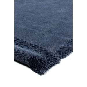 Mandaş Halı Rustik RS01 Blue Dört Tarafı Saçaklı Pamuklu Yıkanabilir Kilim