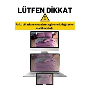 Patiska Yeni Nesil Çarşafı Lastikli Çift Taraflı Tek Kişilik Nevresim Takımı-Lila Gri