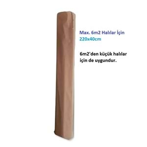 Mandaş Tekstil 1 Adet Halı Hurcu Kılıfı Poşeti 220x40cm (Max. 6m2 Halı İçin)