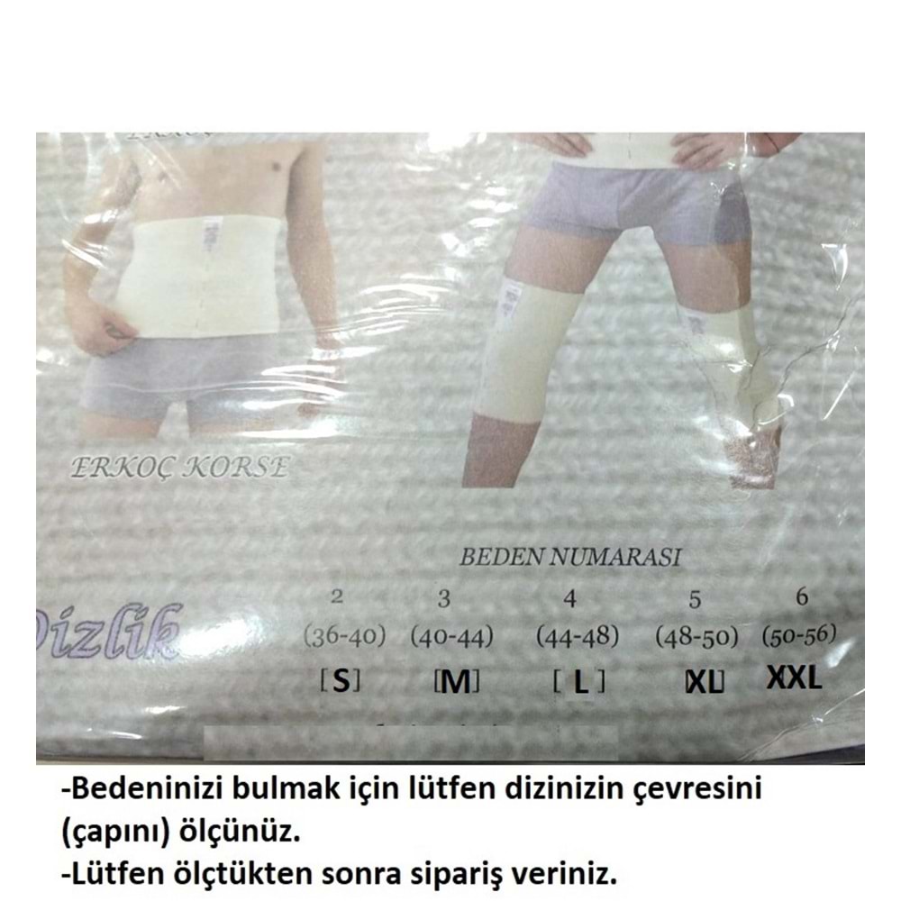 Erkoç Triko 2li Yün Dizlik-Krem-BEDEN 5