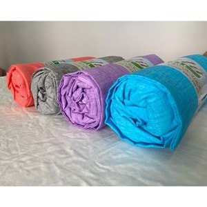 Özlü Fitted Lastikli Çift Kişilik Çarşaf Seti (160x200)-Pudra