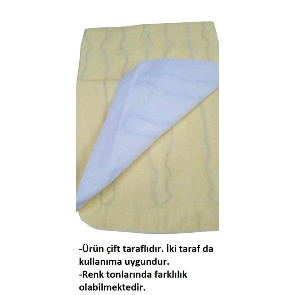 Rawels CE Kalite Belgeli Çift Kişilik Elektrikli Battaniye 120x160 - Sarı