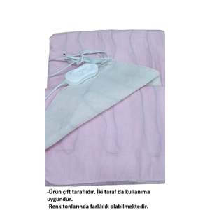 Rawels CE Kalite Belgeli Çift Kişilik Elektrikli Battaniye 120x160 - Pembe