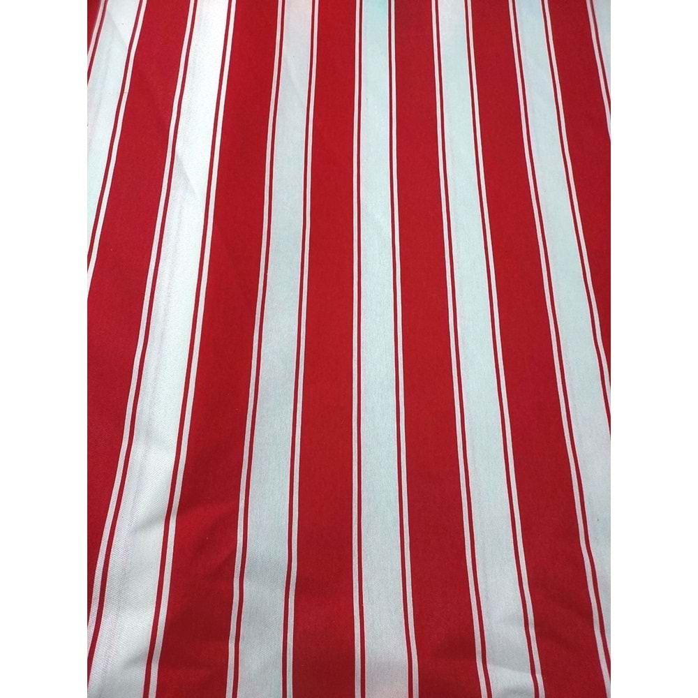 Balkon Perdesi Branda Kumaşı Metrelik (En 240cm)-Kırmızı Beyaz
