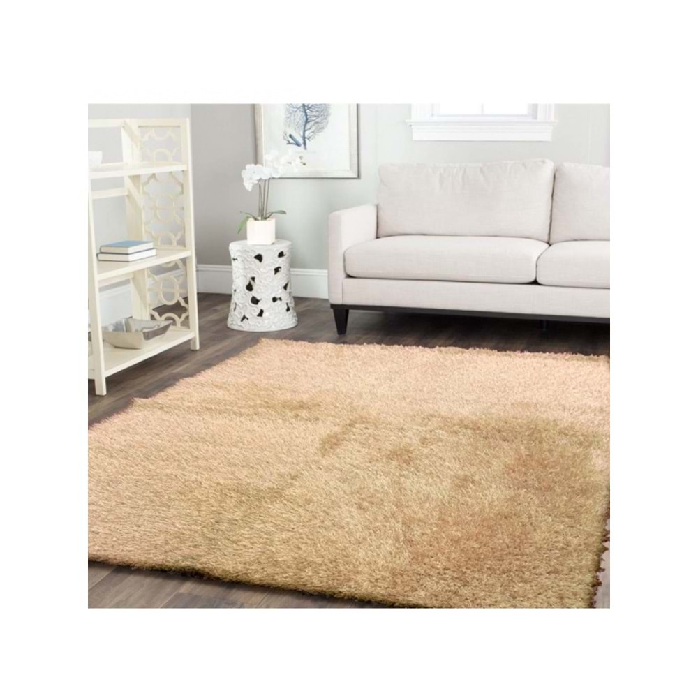 Prizma Romanza Kaymaz Latex Taban Halı (150x200)-Bej