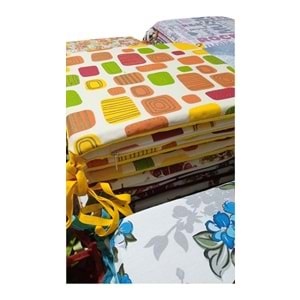 Mandaş Tekstil Sandalye Minderi, Bağcıklı Sandalye Minderi (36x36)