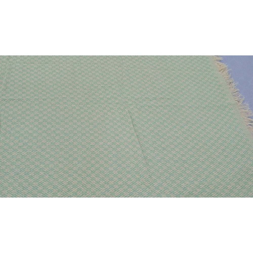 Amazon Ev Naturel Tek Kişilik Pike Takımı-Yeşil Krem