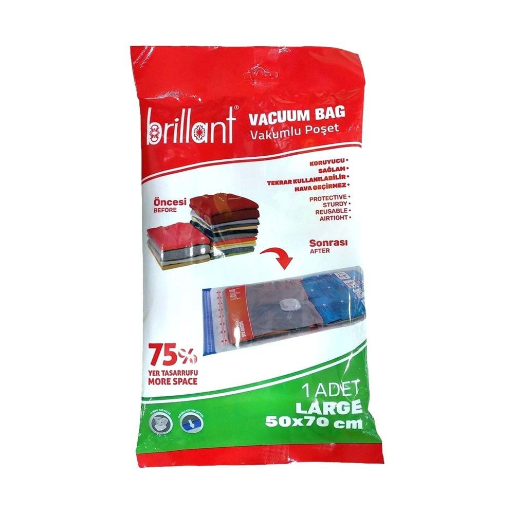 Brillant Vakumlu Hurç, 2li Set, Large Boy 50x70