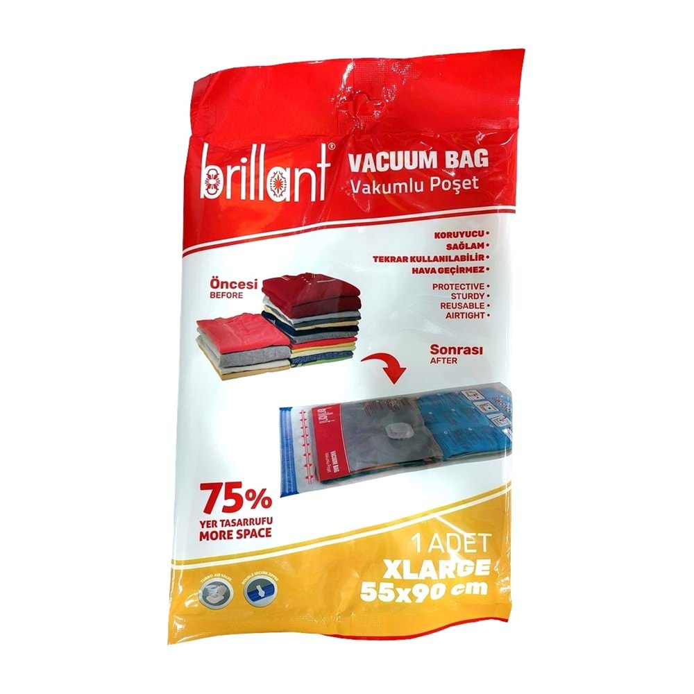 Brillant Vakumlu Hurç, 2li Set, XLarge Boy 55x90