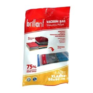 Brillant Vakumlu Hurç, 2li Set, XLarge Boy 55x90