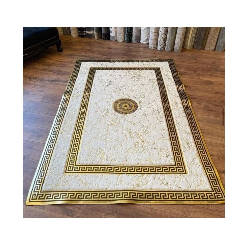 Mandaş Tekstil Lüks Peluş Simli Varaklı Gerçek Derili Tavşan Tüyü Post Halı M2 (A+ Kalite)-Özel Ebat