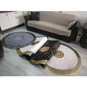 Mandaş Tekstil Lüks Peluş Simli Varaklı Gerçek Derili Tavşan Tüyü Post Halı M2 (A+ Kalite)-Özel Ebat