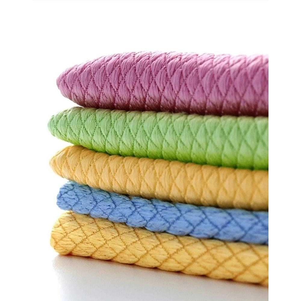 Bio Mix 4lü Mikrofiber Baklava Desen Temizlik ve Cam Bezi (30x40)