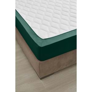Özdilek Fitted Lastikli Çift Kişilik Çarşaf Seti (160x200)-Zümrüt Yeşili