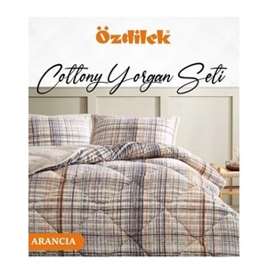 Özdilek Cottony Yorgan Seti Çift Kişilik (220x240)-Arancia