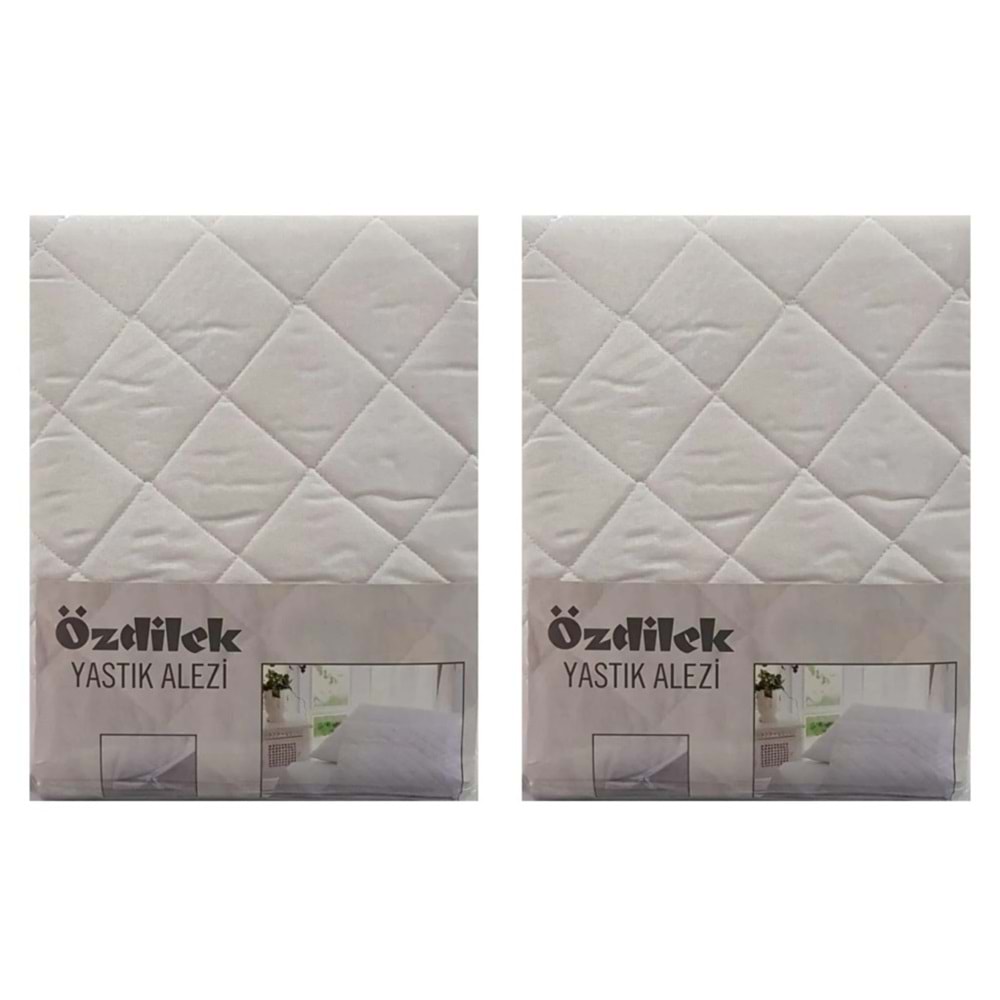 Özdilek 2 Adet Ranforce Kapitoneli Yastık Alezi (50x70)