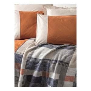 cotton Box Comfy Pamuk Battaniyeli Tek Kişilik Nevresim Takımı Clement Tarçı