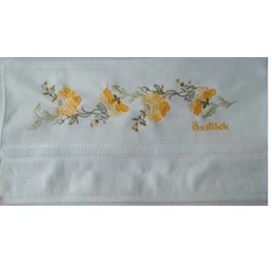 özdilek nakışlı havlu 50*90 Nergis beyaz