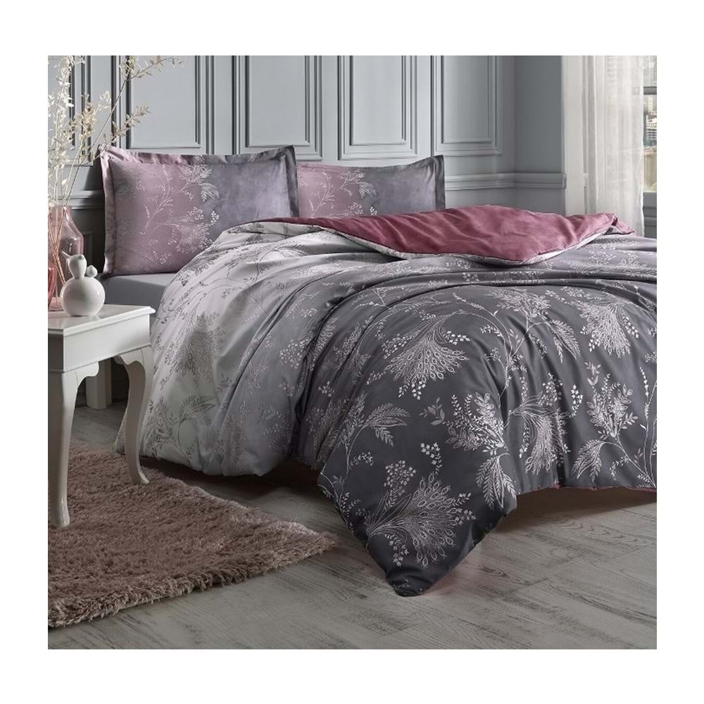 Özdilek Ranforce Çift Kişilik Nevresim Takımı-Ditsy Mor