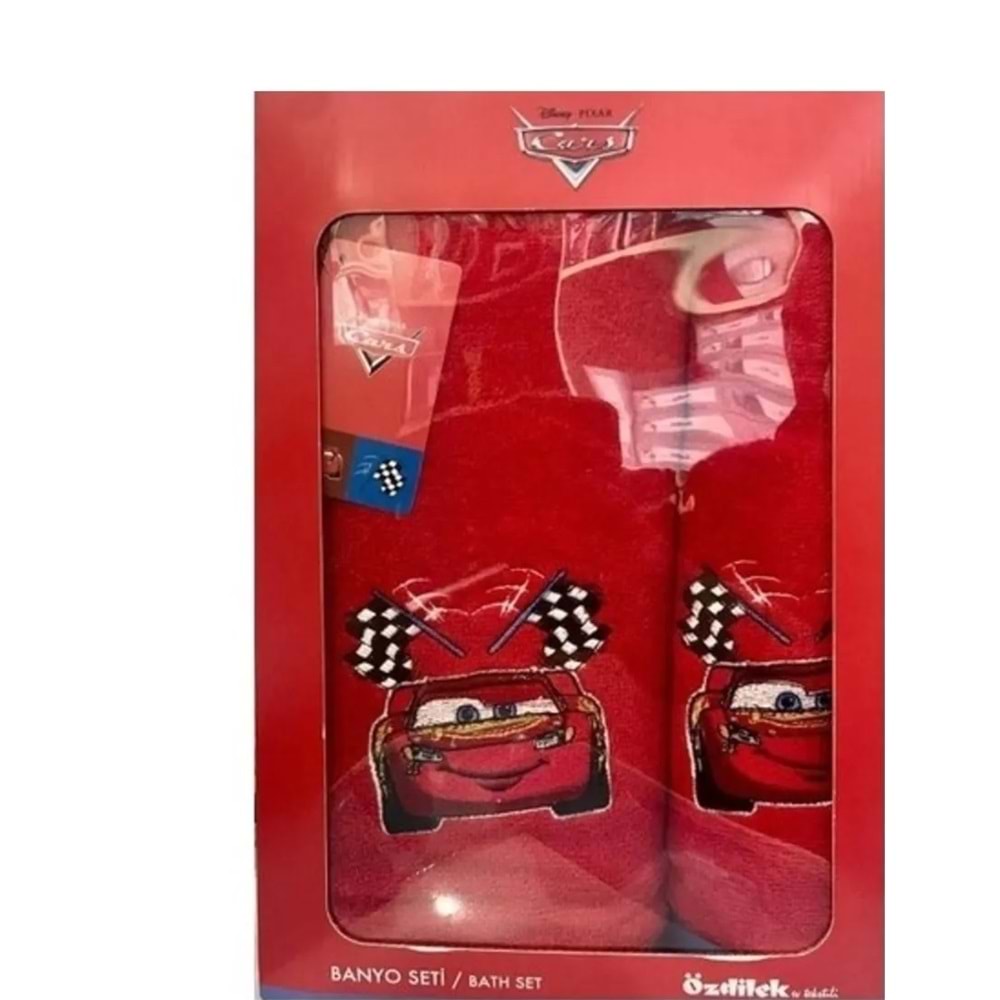 Özdilek Banyo Seti Disney Cars Go Kırmızı